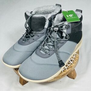 Hike Footwear Barefoot Winter Boots Gray Faux Fur Lined Wide Toe Box M 7.5 W 9.5